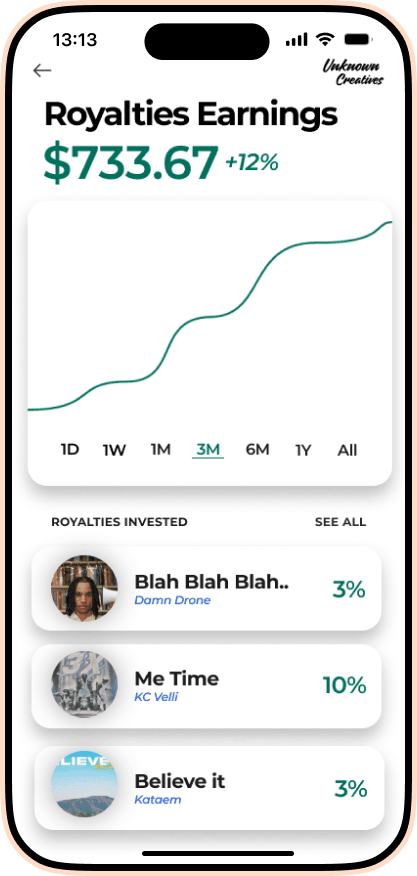 Creatives mobile app preview